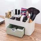 Пластиковый органайзер для макияжа, коробка для хранения, ящики для косметики, витрина для ювелирных изделий, чехол, настольный контейнер для макияжа, коробки, Органайзер