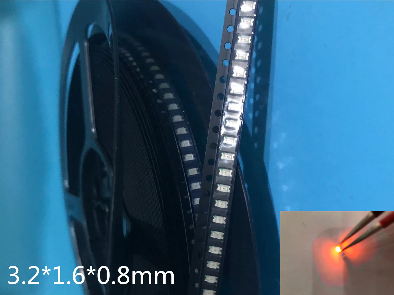 100 шт. оранжевые/янтарные 1206 SMD SMT супер яркие светодиодные лампы светильник