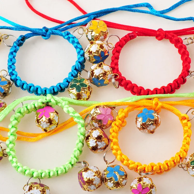 Ручная тканая нейлоновая веревка Jingtai полый ошейник с колокольчиком для домашних