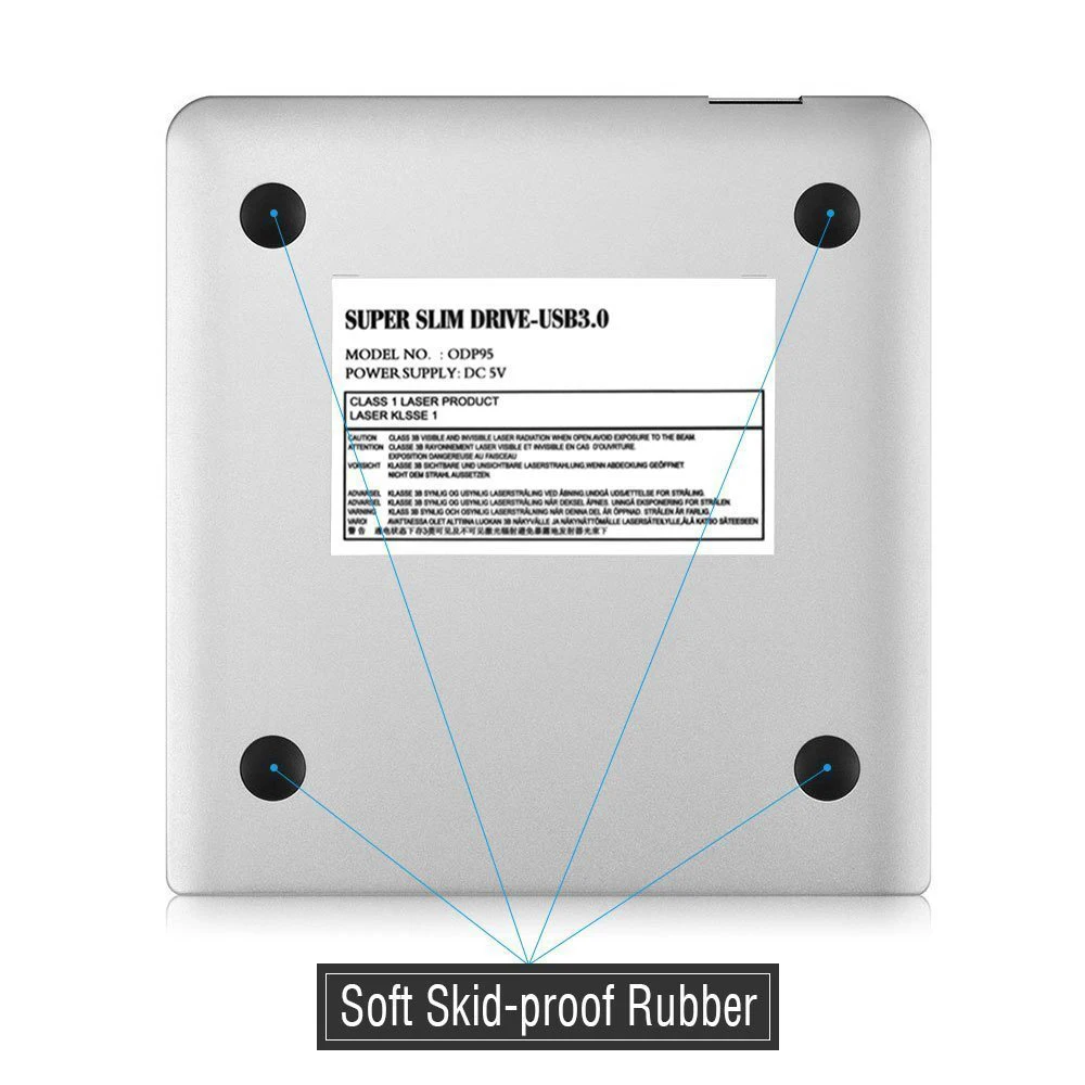Алюминиевый 9 5 мм USB 3 0 внешний DVD Оптический привод Корпус SATA II Внешний корпус