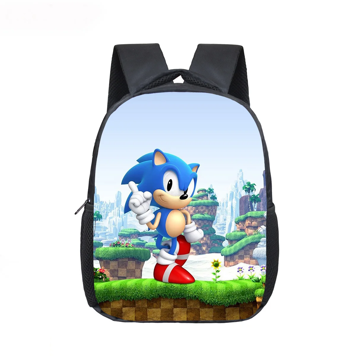 Горячая Распродажа, рюкзак Super Mario Bros Sonics, Детская сумка, красивая сумка с принтом Mario Sonic, сумка для детского сада