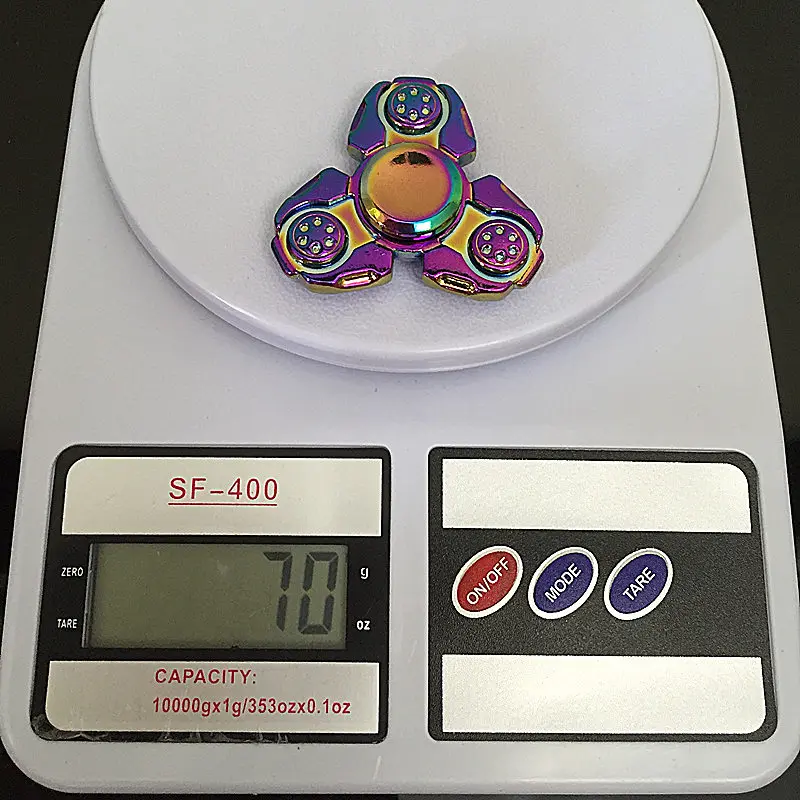 Треугольные русский ветер Непоседа Spinner Металлический Радужный Дракон палец