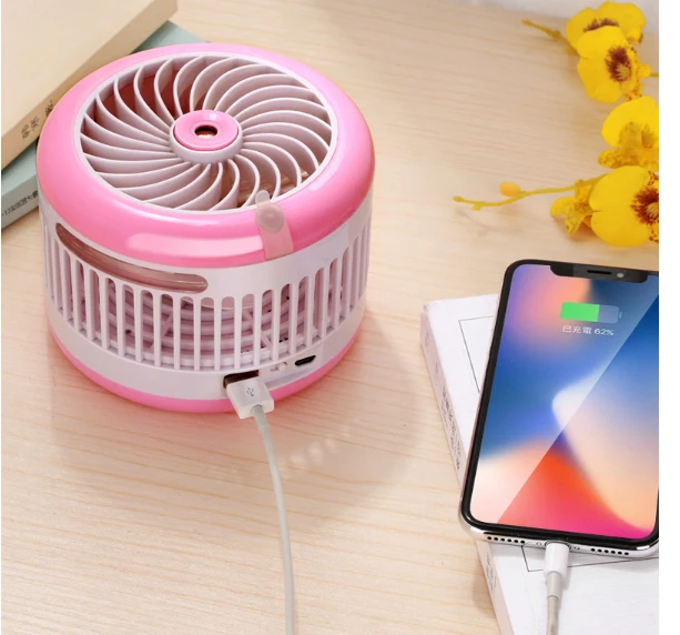 Мини Электрический вентилятор для холодильника распылитель воды с USB зарядкой