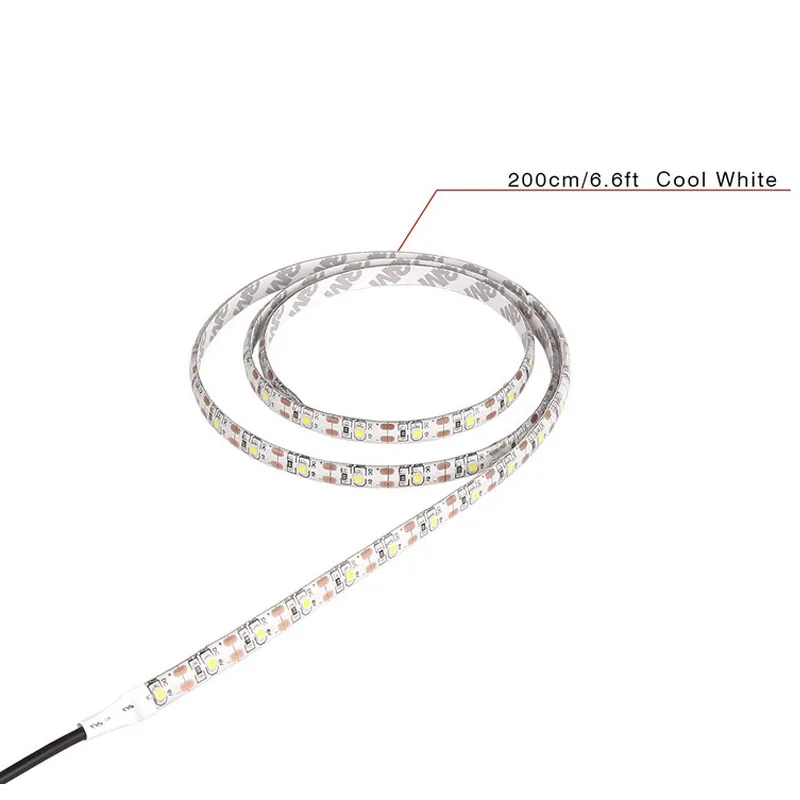 5 в USB Светодиодная лента лампа 2835SMD DC5V гибкий светодиодный светильник лента 1 м 2 м 3 м 4 м 5 М HD ТВ Настольный экран фоновый косой светильник ing