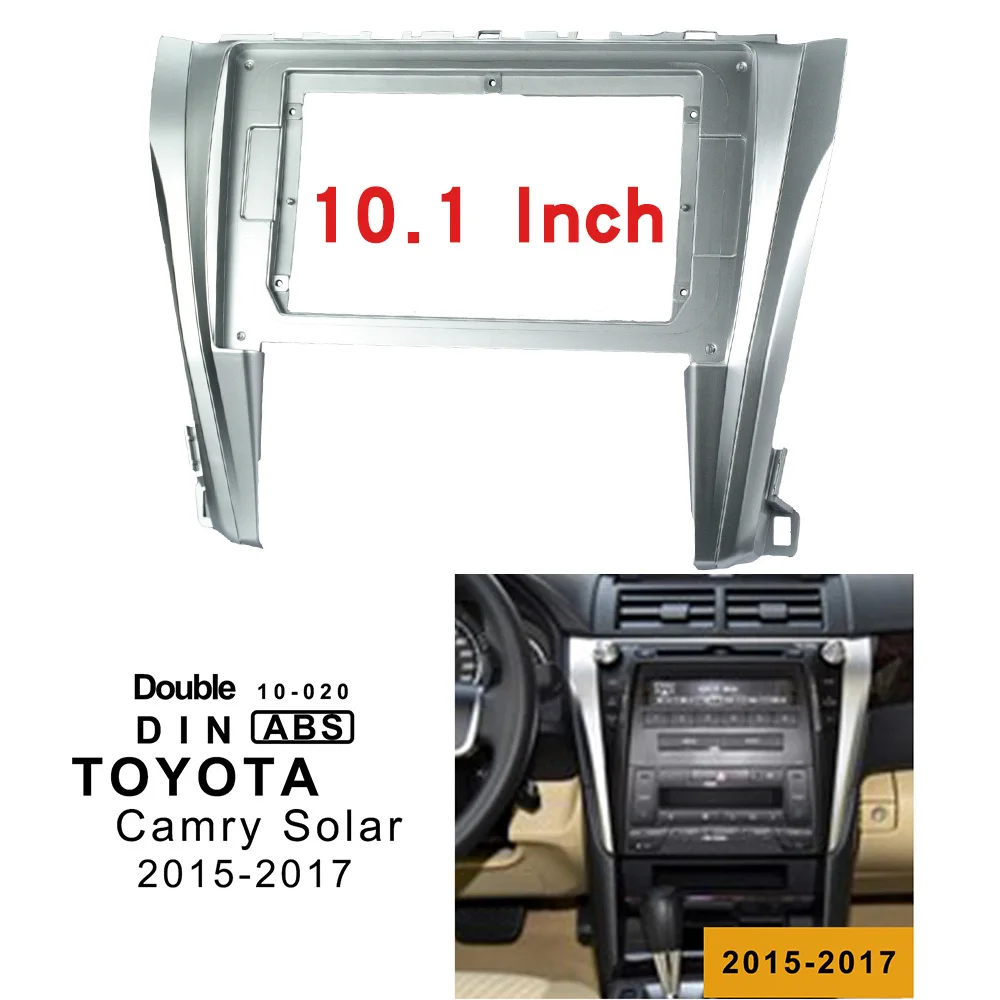 10 1 дюймовый автомобильный Радио фасции отделка комплект для TOYOTA Camry Solar 2015 2017