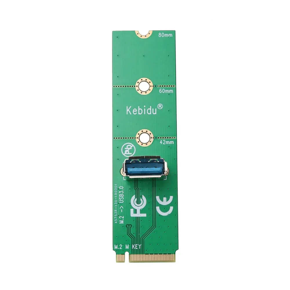Kebidu новейшая зеленая карта M.2 на USB 3 0 для PCIe PCI E Райзер карты машины майнинга