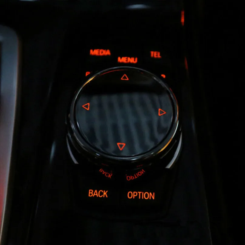 Черная Автомобильная Мультимедийная ручка наклейки IDrive замена для BMW E46 E39 E60 E90 F30