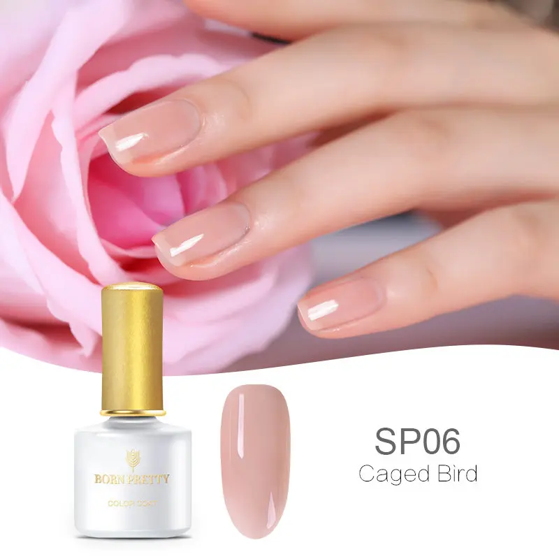 BP-SP06 BORN PRETTY розовый Желейный гель для ногтей 6 мл полупрозрачный фиолетовый лак замочить от УФ-гель для дизайна ногтей лак - Цвет: BP-SP06
