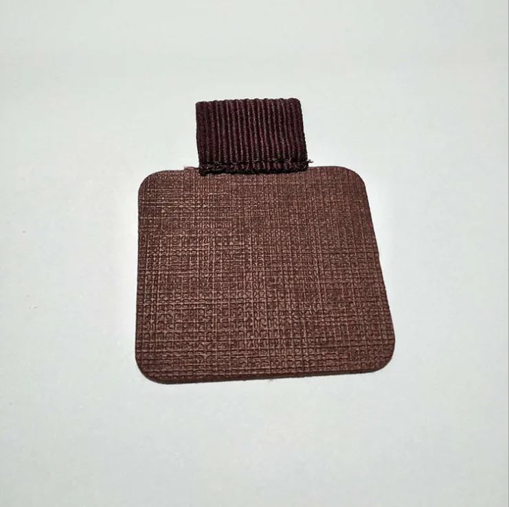 Square-Chestnut Climemo 3 шт. самоклеющаяся кожаная клипса карандаш эластичная петля для ноутбуков журналов вен Тип модный подарок День святого Валентина - Цвет: Square-Chestnut
