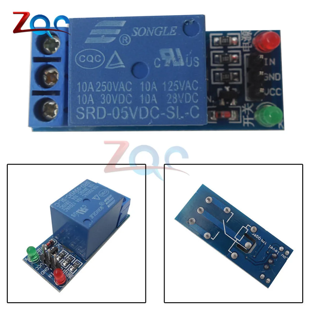 1 канальный релейный модуль Интерфейсная плата щит для Arduino 5 в низкий уровень триггера один PIC AVR DSP ARM MCU DC AC 220 В