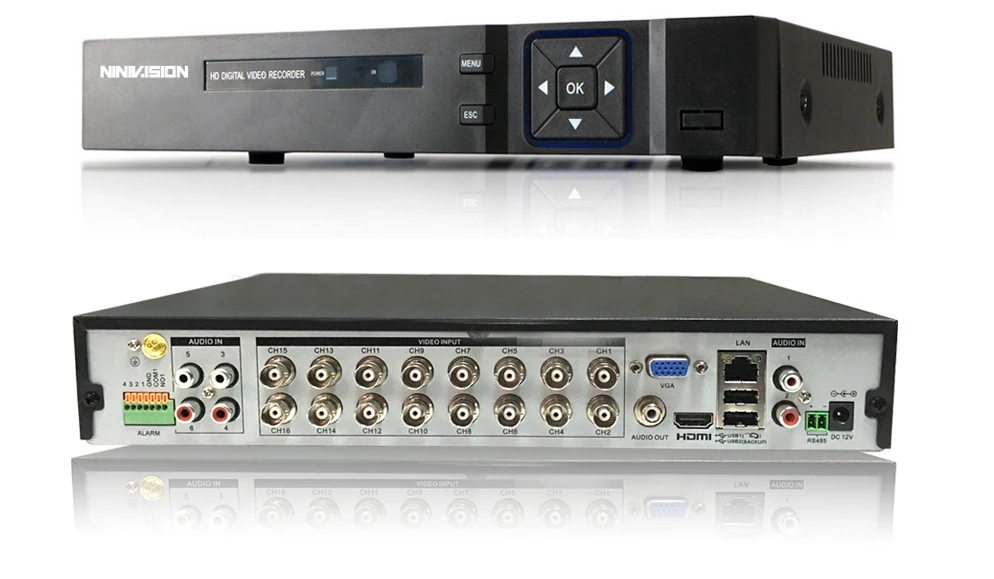 16-канальный видеорегистратор AHD DVR 5MP DVR 16CH AHD CCTV AHD 5MP NVR Поддержка 2560*1920P 5.0MP Камера CCTV видео Регистраторы DVR NVR HVR безопасности Системы