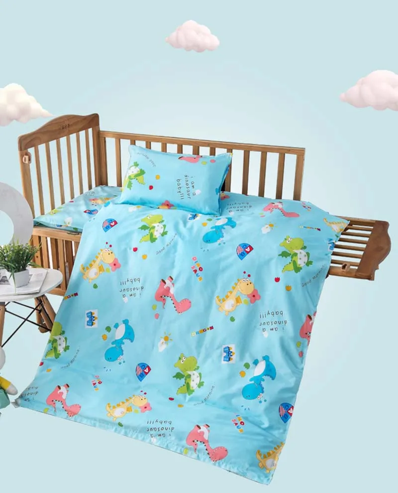 3 шт мультфильм животных Детские Постельное белье 120*150 см хлопковое постельное белье набор постельного белья Cot наволочка детского постельного белья Комплект