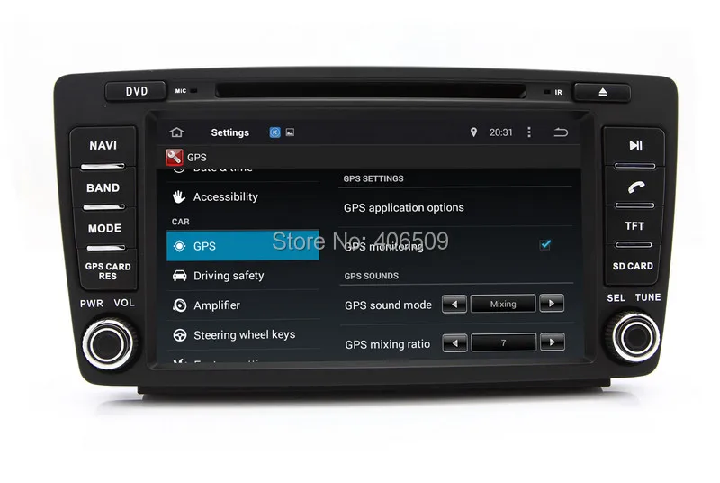 Android 7 1 Автомобильный DVD плеер для Skoda Octavia 2005 2006 2007 2008 с GPS навигацией Радио BT USB AUX WIFI