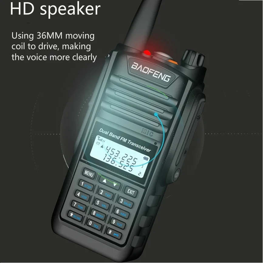 Рация BAOFENG BF A58 Talkie Водонепроницаемая UHF VHF cb радиолюбительская дальность действия