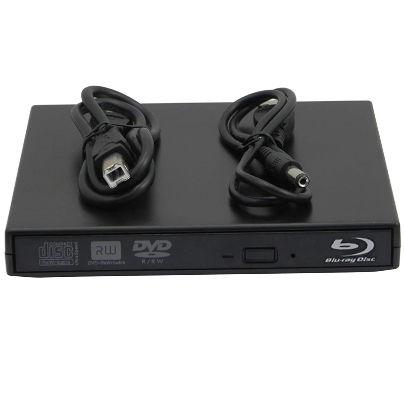 Bluray Player External USB 2.0 DVD Drive Blu-ray 3D 25G 50G BD-R BD-ROM CD/DVD RW Burner Writer Recorder for Laptop Computer PC