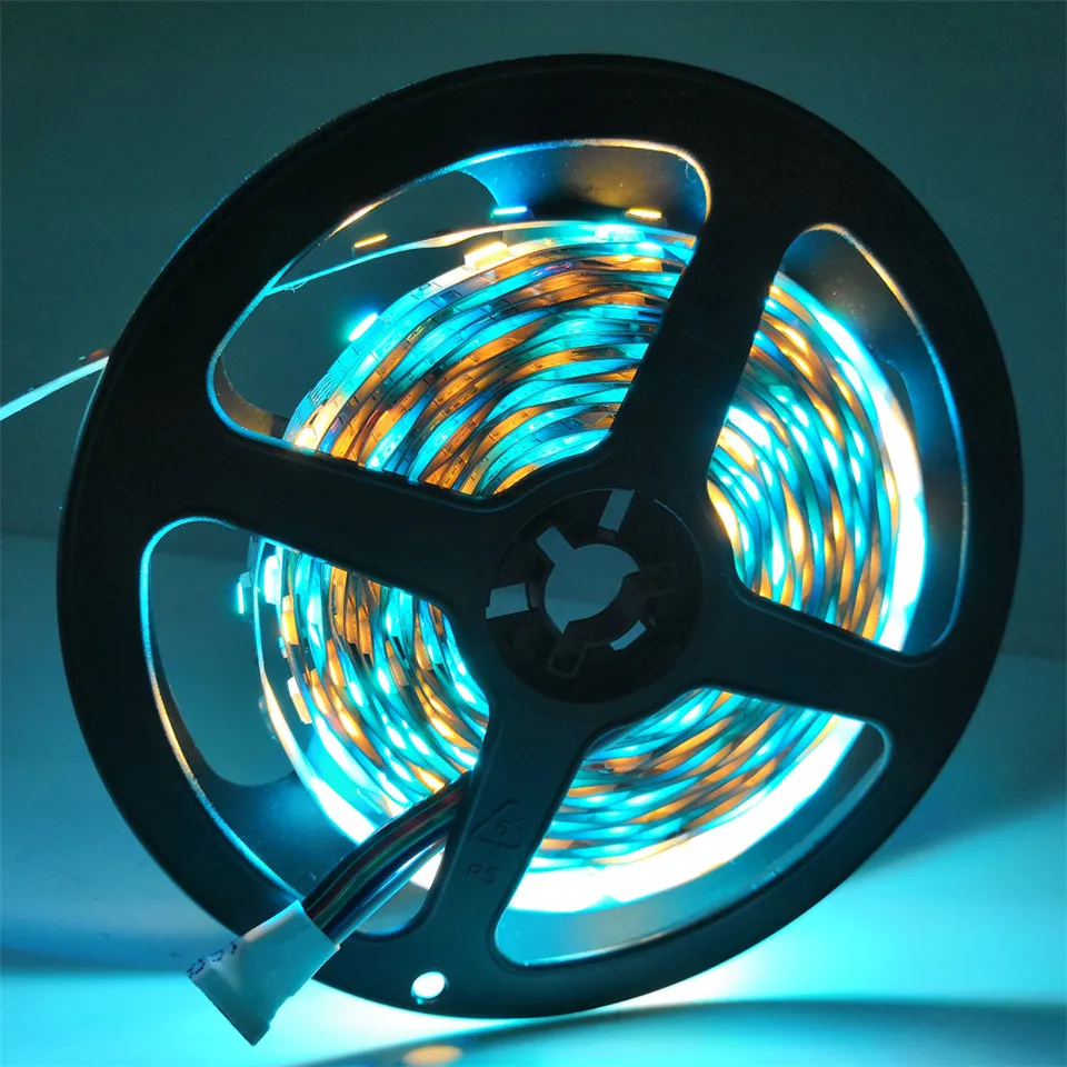 DC12V 20 м RGBW Fita De Светодиодная лента IP20 RGB белый теплый не водонепроницаемый 15 10