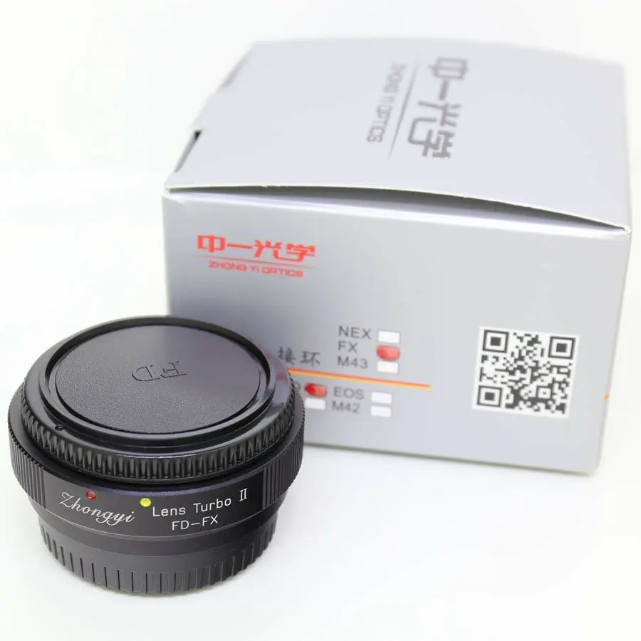 Mitakon Zhongyi Объектив Turbo II фокусный редуктор скоростной усилитель адаптер для Canon FD объектив для Fujifilm XF X Крепление камеры X-T3 T2