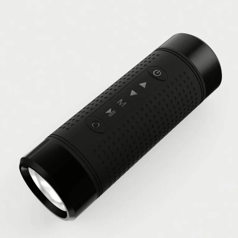 Black Jakcom Os2 открытый Bluetooth динамик водонепроницаемый 5200 мАч Внешний аккумулятор велосипедный портативный сабвуфер бас динамик с светодиодный светильник - Цвет: Black