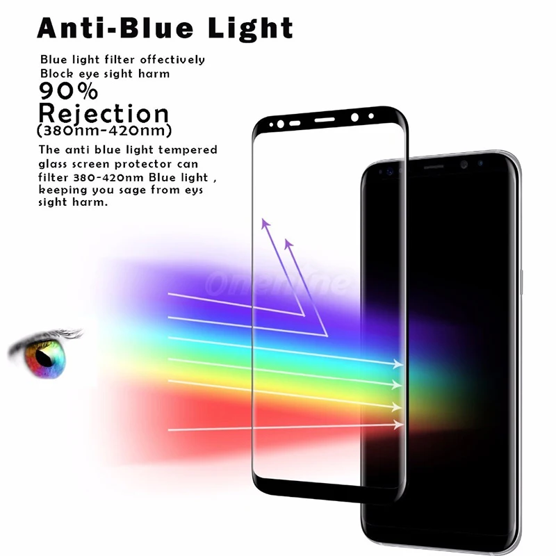 4D Защитная пленка для Samsung Galaxy S8 Plus закаленное стекло с полным покрытием защита