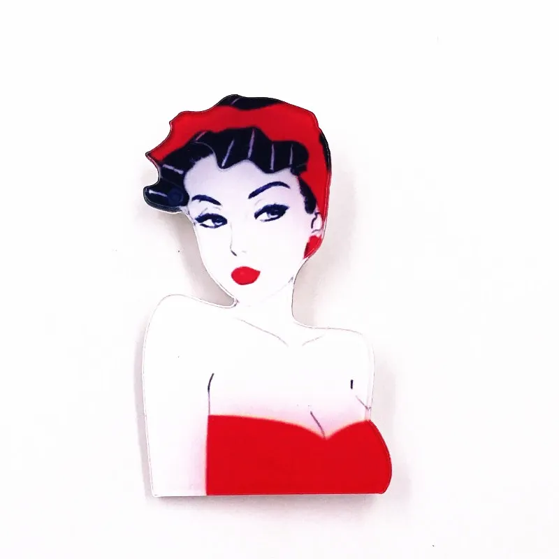 1 шт. милые значки для девочек акриловая брошь высокое качество значок модная