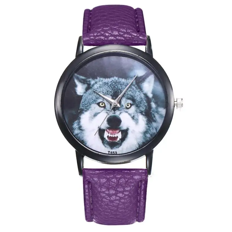 Wolf Unisex Beautiful Ladies WristWatch Fashion Simple Temperament Business Stainless Steel Souvenir gift hand clock#D