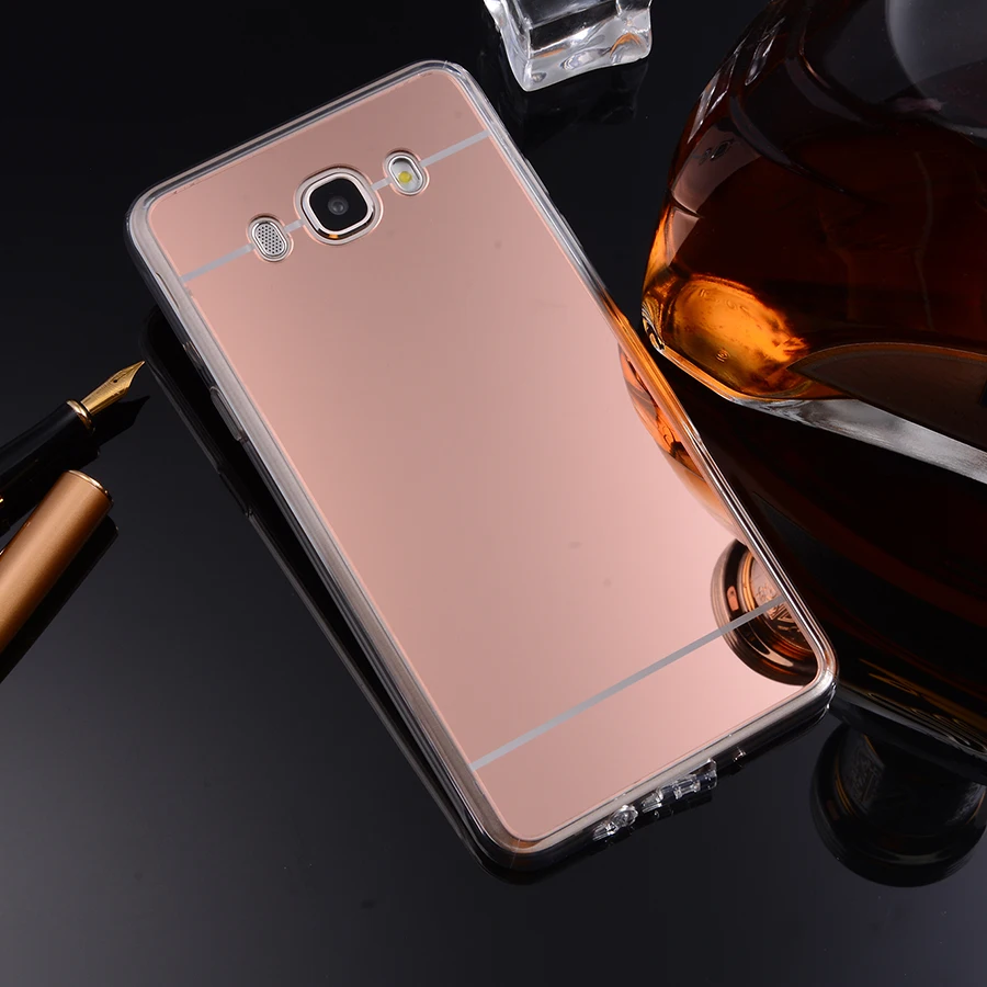 Чехол для телефона samsung Galaxy J7 2016 зеркальный чехол мягкая Задняя накладка чехла из