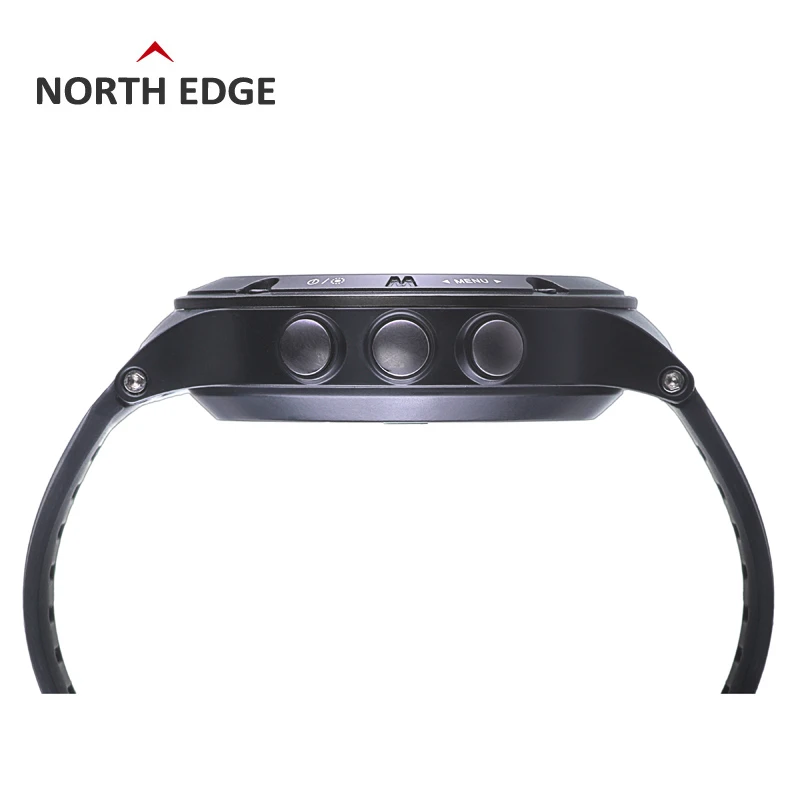 NORTHEDGE для мужчин gps Смарт часы винтажные bluetooth Открытый Погода альтиметр барометр