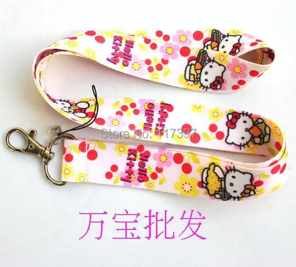 10 шт. рисунок «Hello Kitty» Средства ухода за кожей шеи шнурки для MP3/4 сотовых телефонов DS Lite
