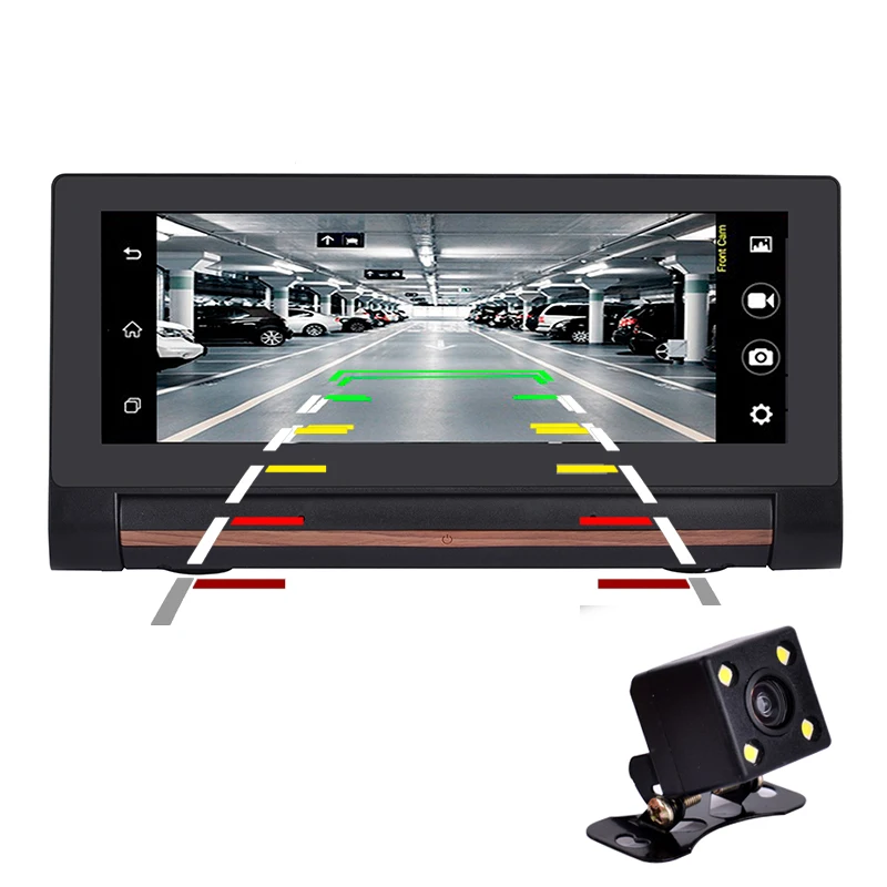 Chezhilin 6 86 4G Автомобильная камера DVR заднего вида Android 5 0 GPS Bluetooth FM WIFI двойной