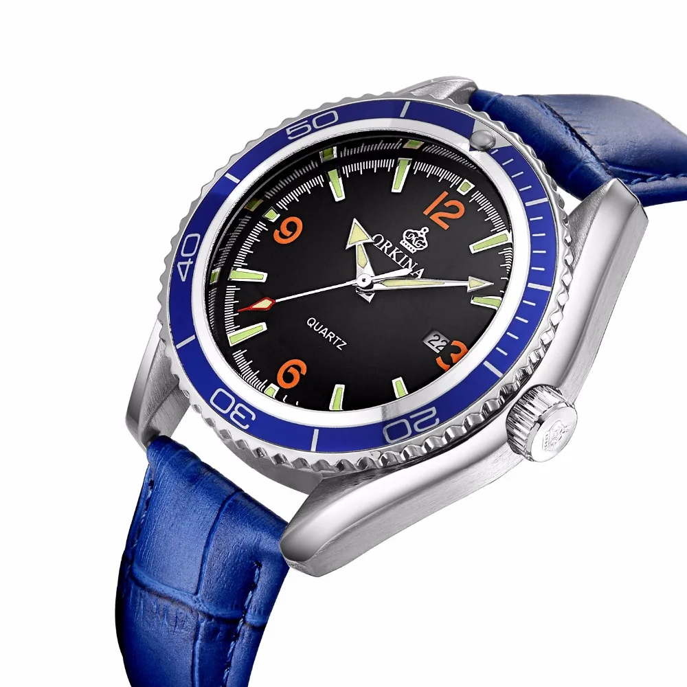 ORKINA Новые Креативные мужские спортивные кварцевые часы от ведущего бренда