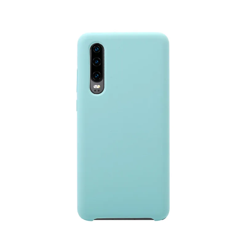 Glacier blue Жидкий силиконовый чехол для huawei P30 P20 P10 Lite Pro mate 10 20, мягкий чехол для телефона huawei Honor 9 10 V10 P Smart Cover - Цвет: Glacier blue