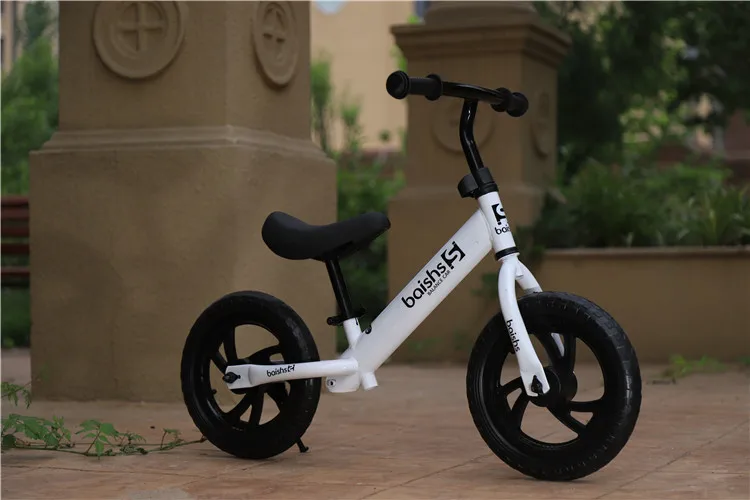 XT001white 12 inch Kids two-wheeled balance car slider kids learning scooter bike bicycle footsteps ride on car#bike011 - Цвет: XT001white