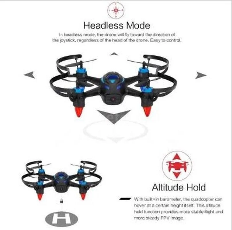 F 18W 480P/720P камера RC Квадрокоптер Дрон Wifi RTF 6 осевой гироскоп удержание высоты