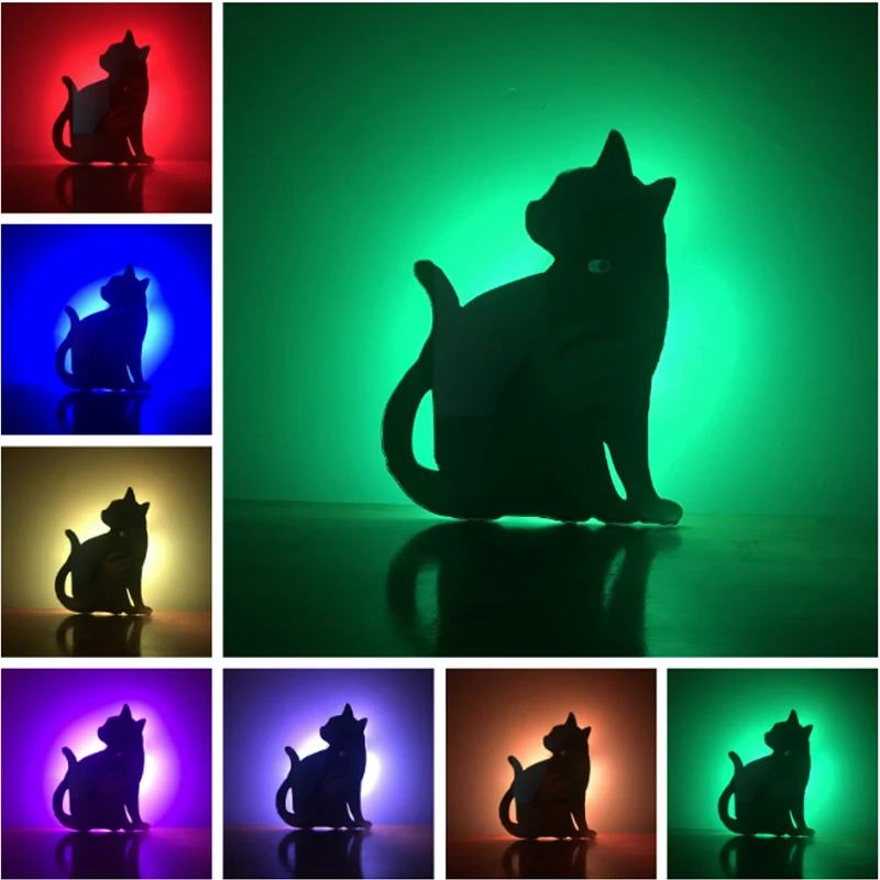 Amroe LED RGB Ночной светильник для детей 7 цветов меняющий собачий патруль Новый