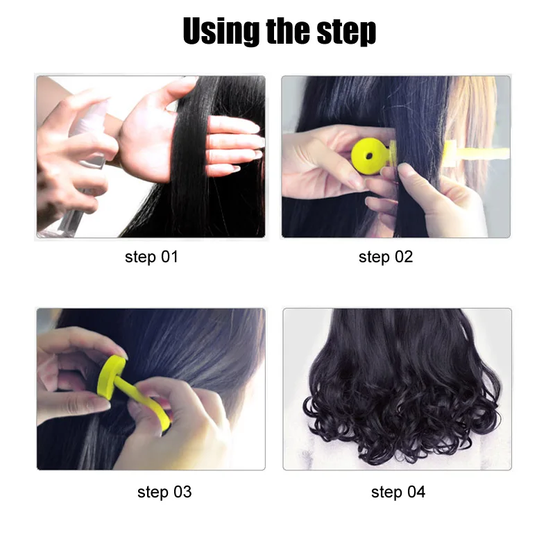 3 шт. Женская мода Длинные Волшебные Колечки бигуди для волос рычаги спиральки