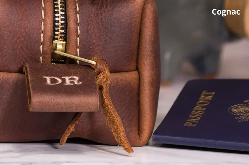 Итальянская натуральная кожа косметичка для макияжа сумки мужчин и женщин