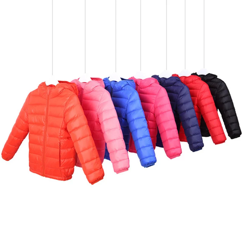 2020 Down jacket for children outerwear boy girl autumn down hooded coat teenage parka kids winter light thin good quality high | Детская