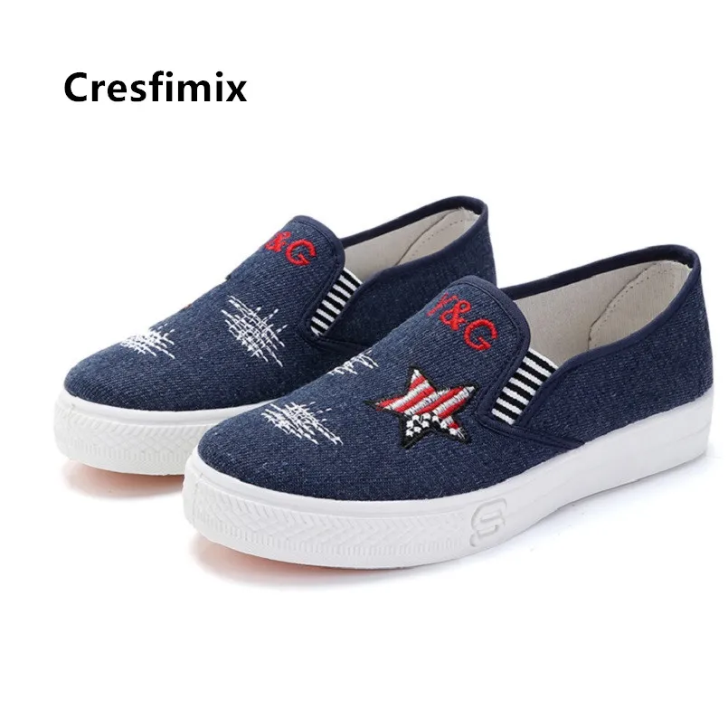 Лоферы Cresfimix женские классические повседневная обувь без застежки плоская