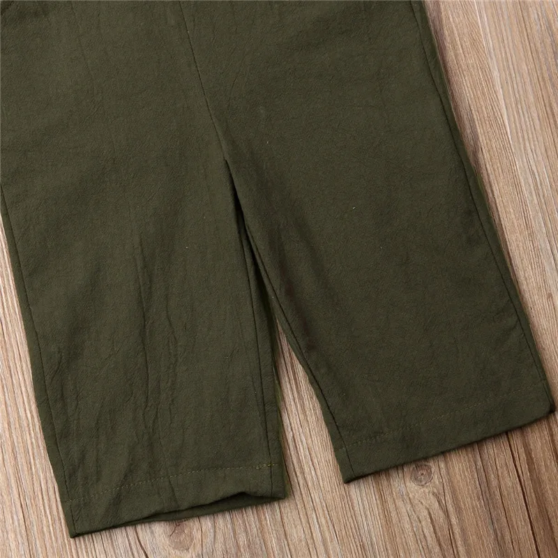 Новинка PUDCOCO детский льняной комбинезон для мальчиков и девочек летний