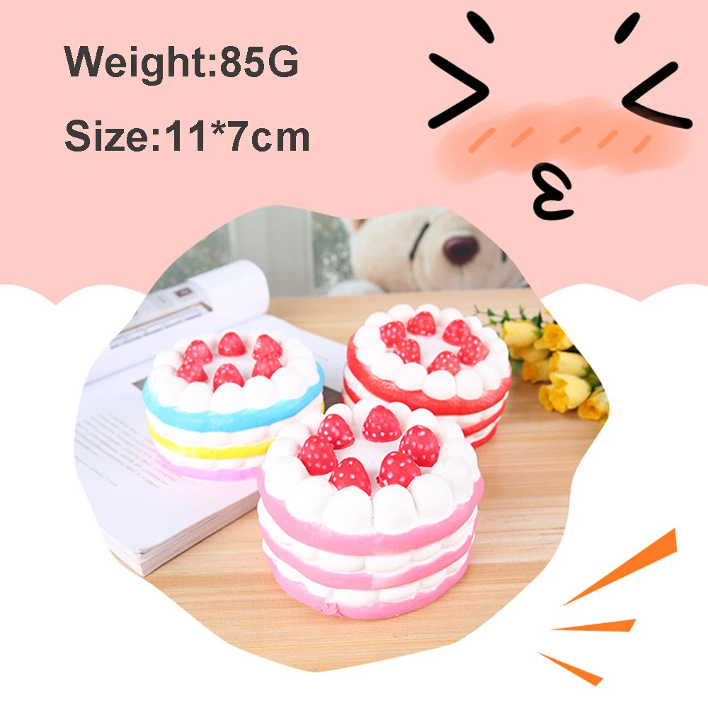 Стиль Squish антистресс игрушки Jumbo Squishy Единорог торт панда еда животных медленный рост Squeeze игрушки для детей