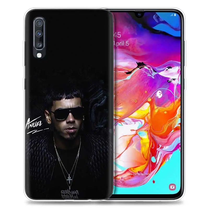 01 Anuel Aa Ozuna чехол для samsung Galaxy A50 A70 A80 A60 A40 A30 A20 A10 M40 M30 M20 M10 A6 A8 плюс ТПУ чехол с крышкой крышка - Цвет: 01
