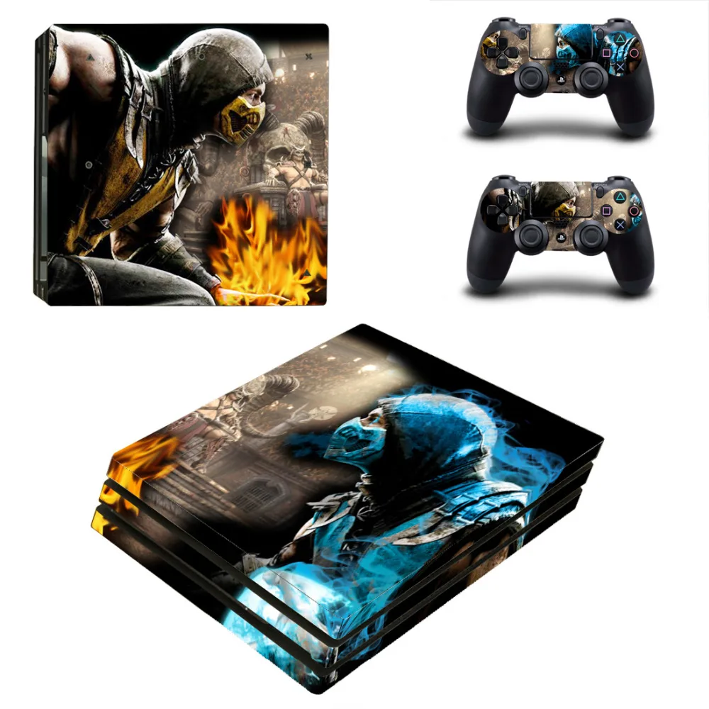 Игры Mortal Kombat PS4 Pro кожи Стикеры наклейка для Игровые приставки 4 консоли и 2