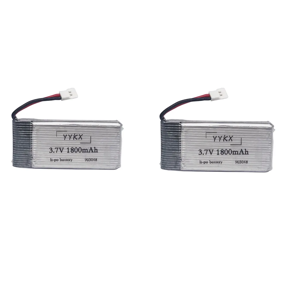 3,7 V 1800mAh литиевая батарея RC Квадрокоптер Игрушка аксессуары KY601S fat батарея аксессуары 3,7 v 1800 mah 5 шт/4 шт/3 шт - Цвет: Бургундия