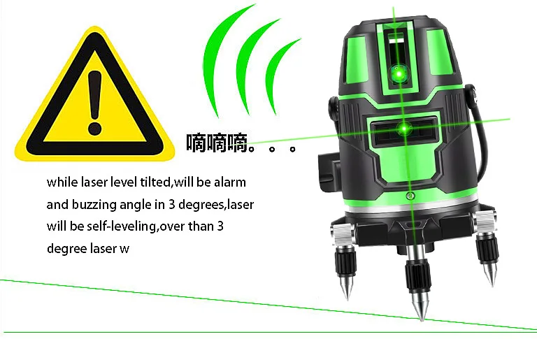 5 lines 6 point Green/red Laser Level Vertical&ampHorizontal Automatic Self Leveling 360 Degree Self-Leveling DIY Tools | Инструменты