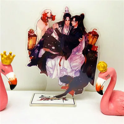 1 шт. 16 см китайский МО дао Чжу Ши анимация Grandmaster of Demonic Wei Ying Lan Zhan стоящая Тарелка стенд модель сбора домашний стол - Цвет: 15