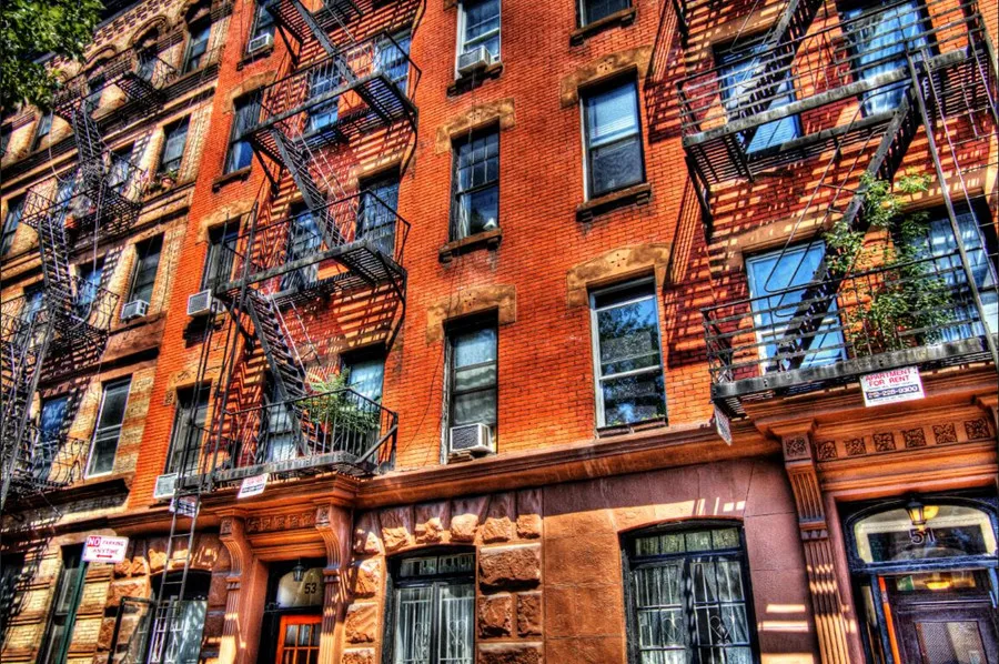 Пользовательские 3D обои с изображением дома в США кирпичного балкона городов