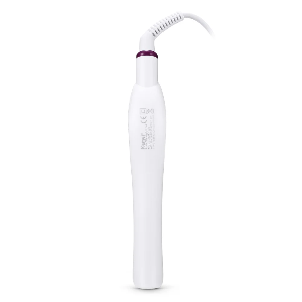 Kemei KM-1025 Профессиональный мини Керамика выпрямитель для волос гладкие блестящие