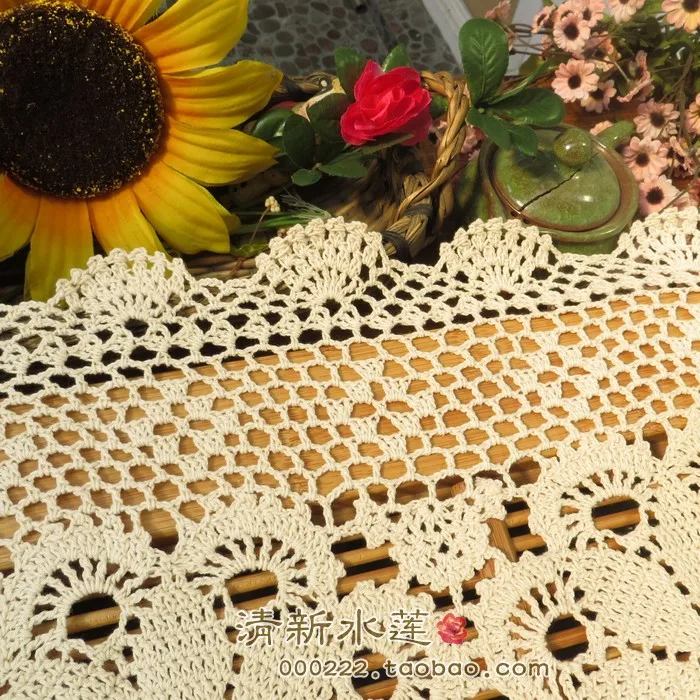 Бесплатная доставка Хлопковый вязаный крючком чехол на подлокотник дивана