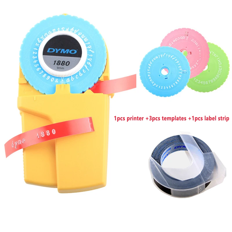 9 мм 3D DIY ручной производитель этикеток для Dymo 1880 тиснение пластиковых пвх этикеток ручной принтер для печати этикеток
