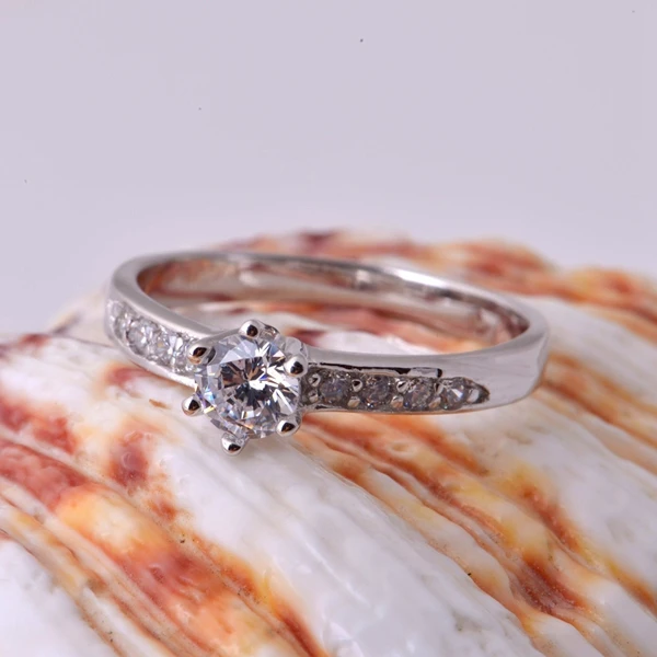 Женские кольца с камнями Almei свадебные серебряного цвета ювелирные изделия для - Фото №1